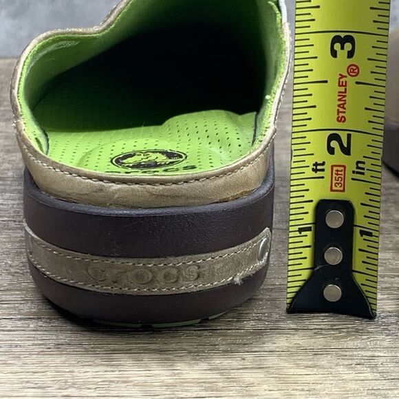 Crocs~Women’s~Cobbler 2.0 Tan/Green Mule Clogs Slip On Shoes~Size 5.5 (16052) - Picture 5 of 8
